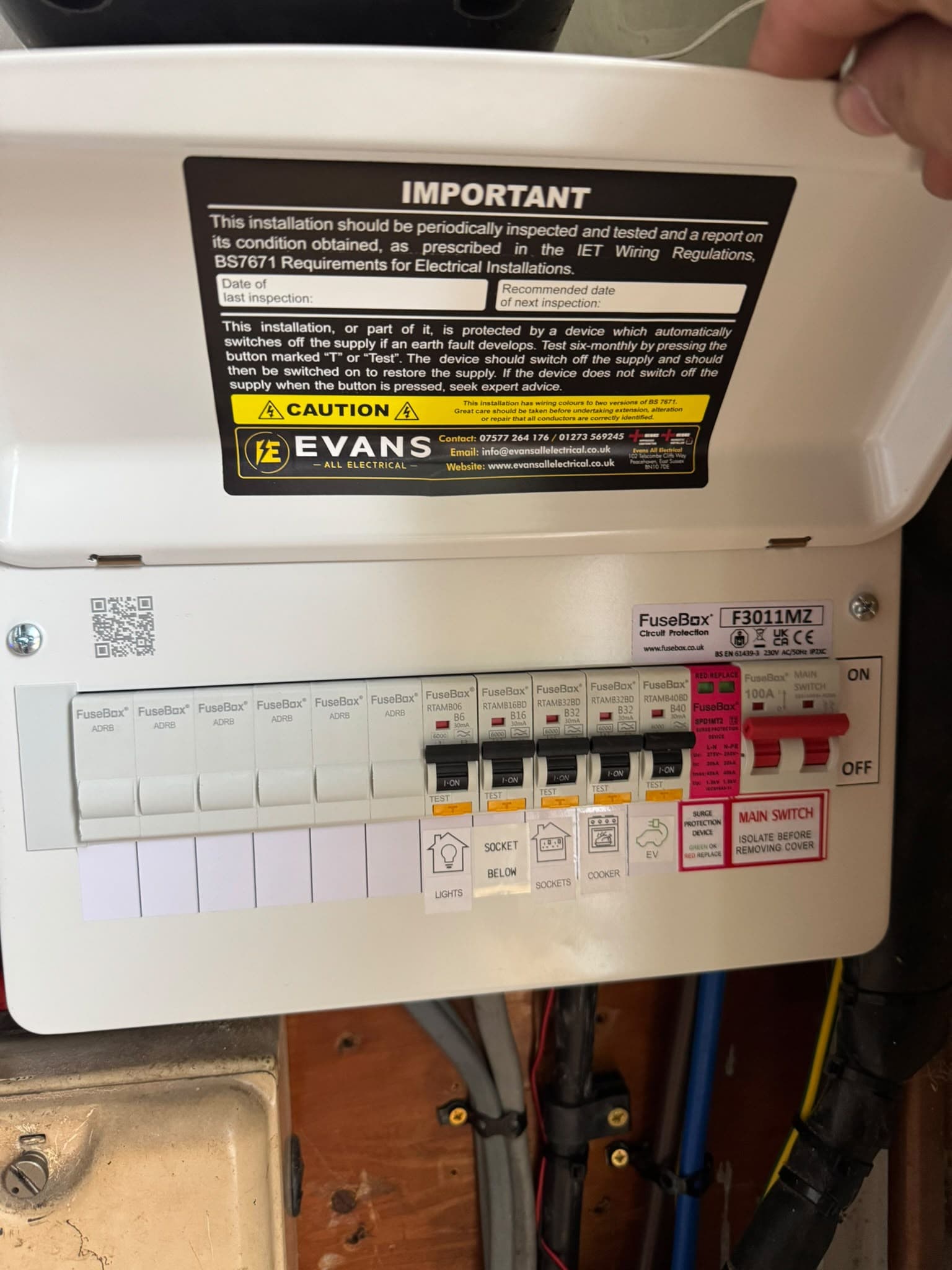 Evans All Electrical project photo (not a reviewer portrait)